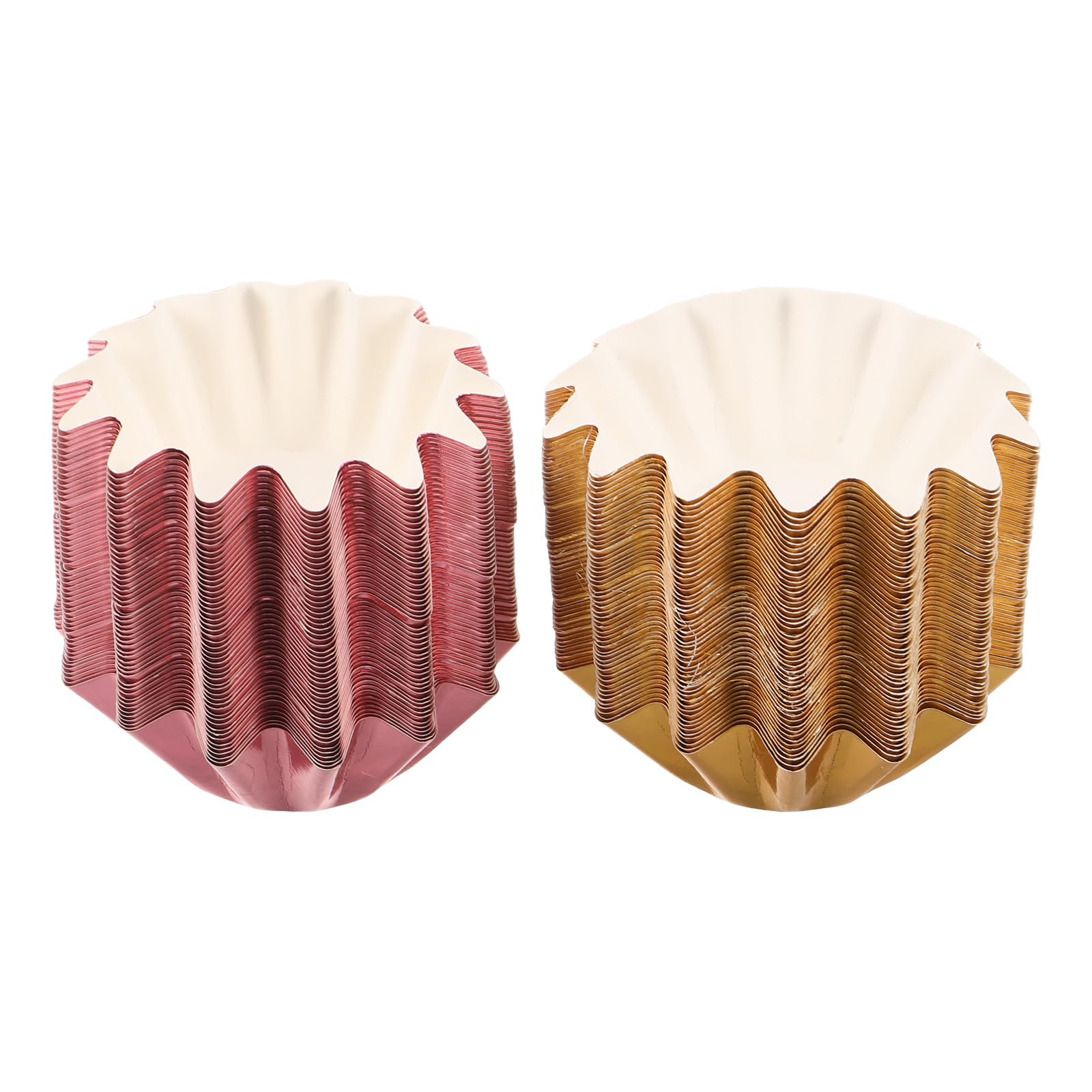 Caissettes en papier métallisé pour cupcakes 8,1x2,5 cm Ipetboom pour muffins et fêtes