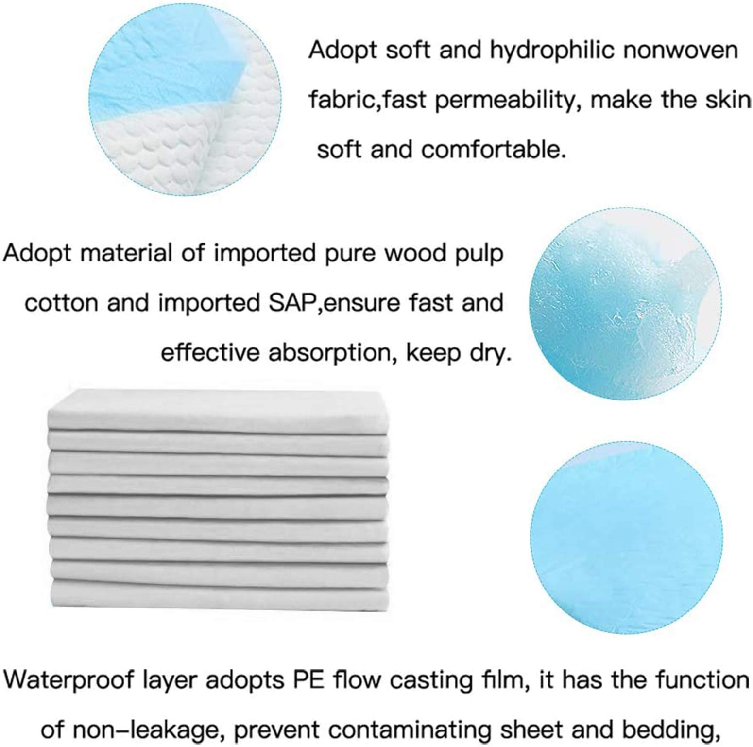 Tom & Jerry Disposable Changing Mats Value Pack 40 PCS, Nappy pad, Pet