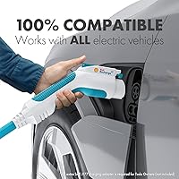 Vista 3 de SHELL Cargador de vehículo eléctrico Nivel 2 Cargador EV de carga rápida de 40 amperios 240 V EV Estación de carga para el hogar con cable de 30