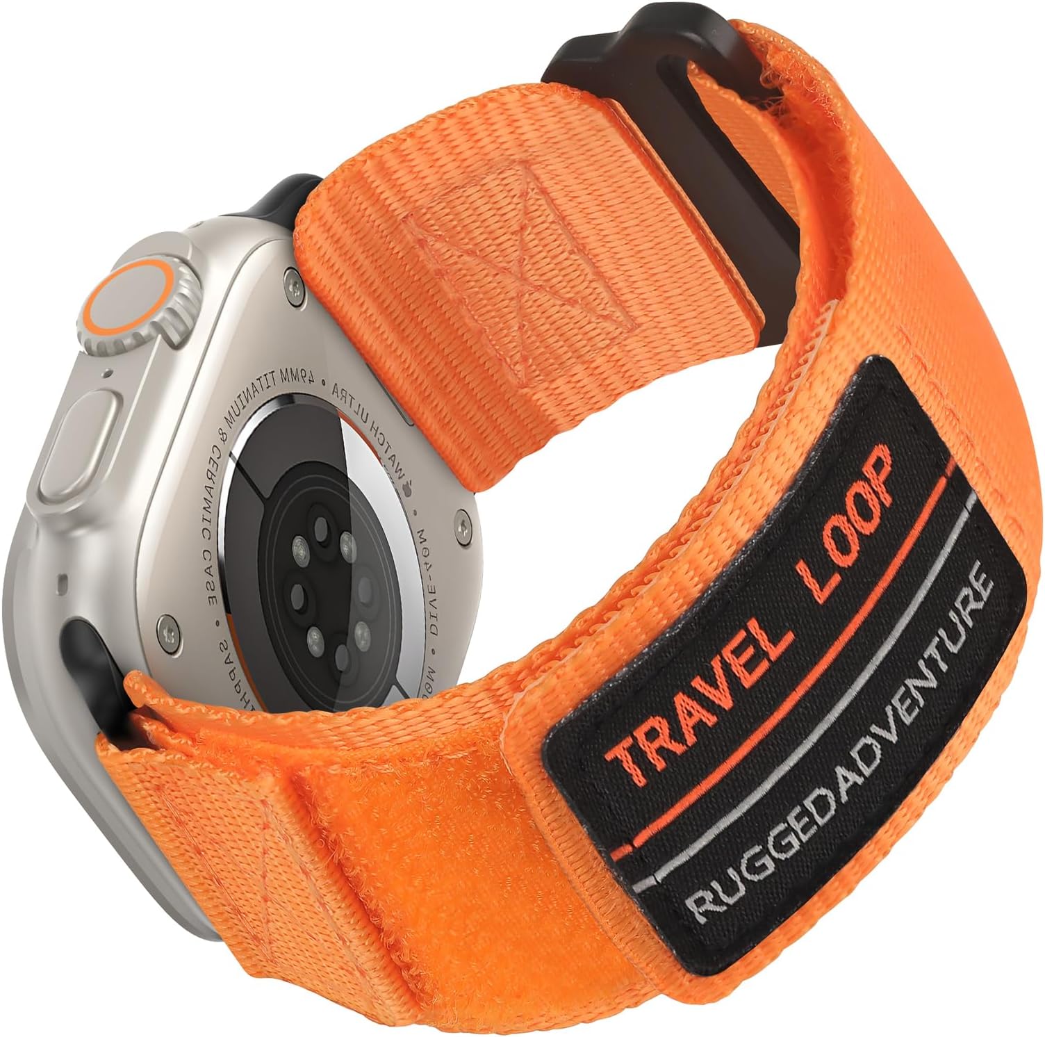 MYAPULUA アップルウォッチ スポーツ バンド ナイロン【新設計 Trail Loop】49mm/46mm/45mm/44mm/42mm/Ultra 3/2/1/SE 3/2/1Series 11/10/9/8/7/6/5/4 通気性 Apple Watch マジックテープ バンド ステンレス接続部 蒸れない 強力固定 防水 速乾 夏 メンズ M/L（165-225mm)