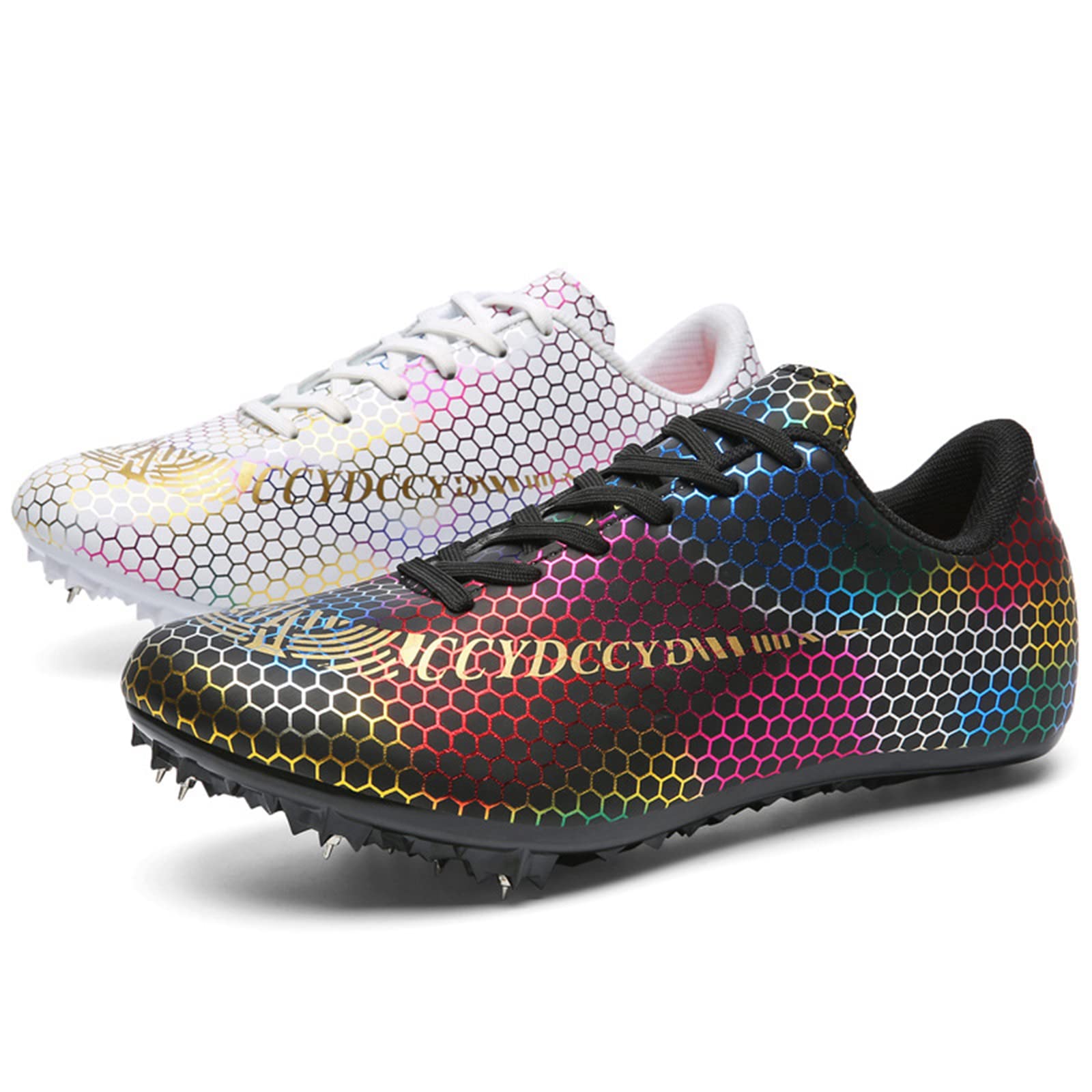 LuVlc Unisex Track Spike Shoes, Athletic Race Jumping Sneakers Professional Running Nail Spikes Sneaker