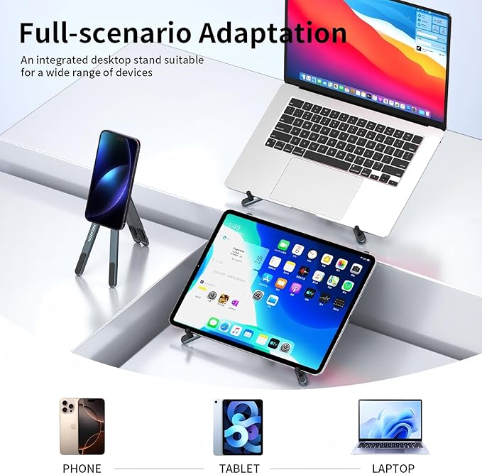 Soporte Plegable Ajustable para Laptop de Escritorio miniatura 2