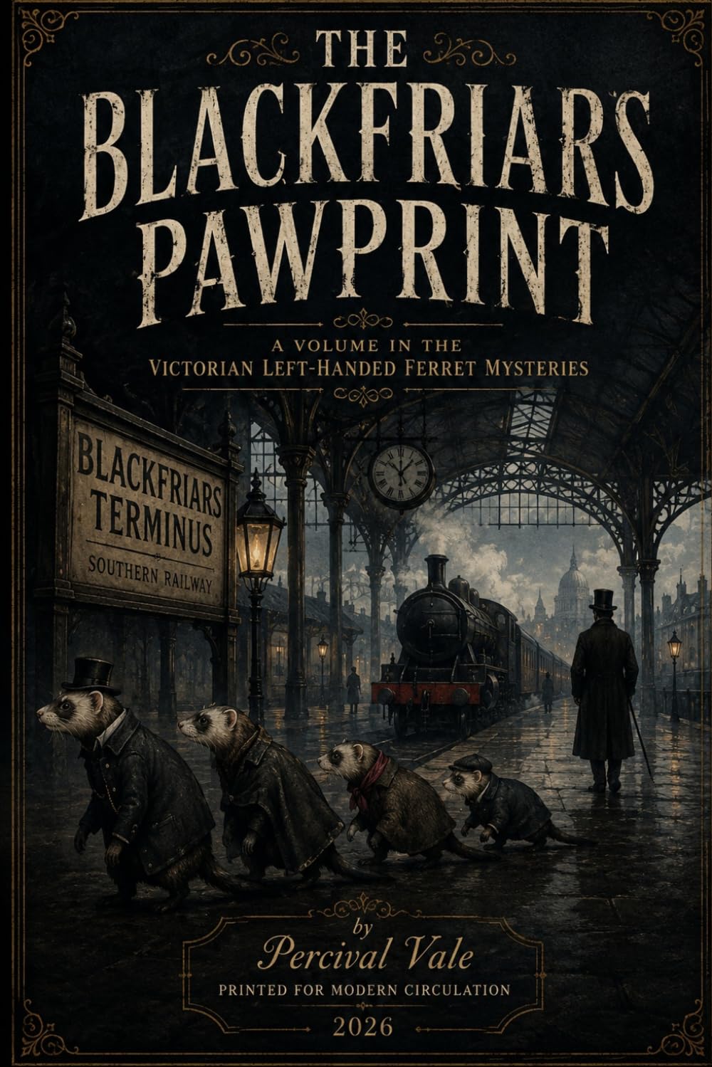 THE BLACKFRIARS PAWPRINT (The Victorian Left-Handed Ferret Mysteries)