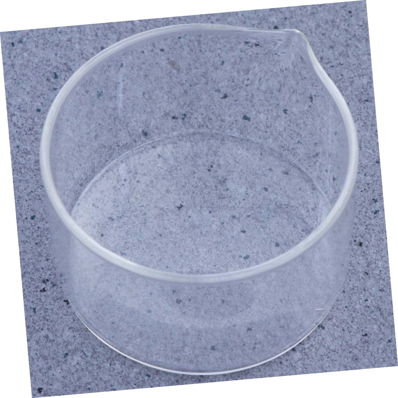 Alipis Glass Crystallizing Dish Reusable Meal Prep Containers Flat Bottom Spout for Lab