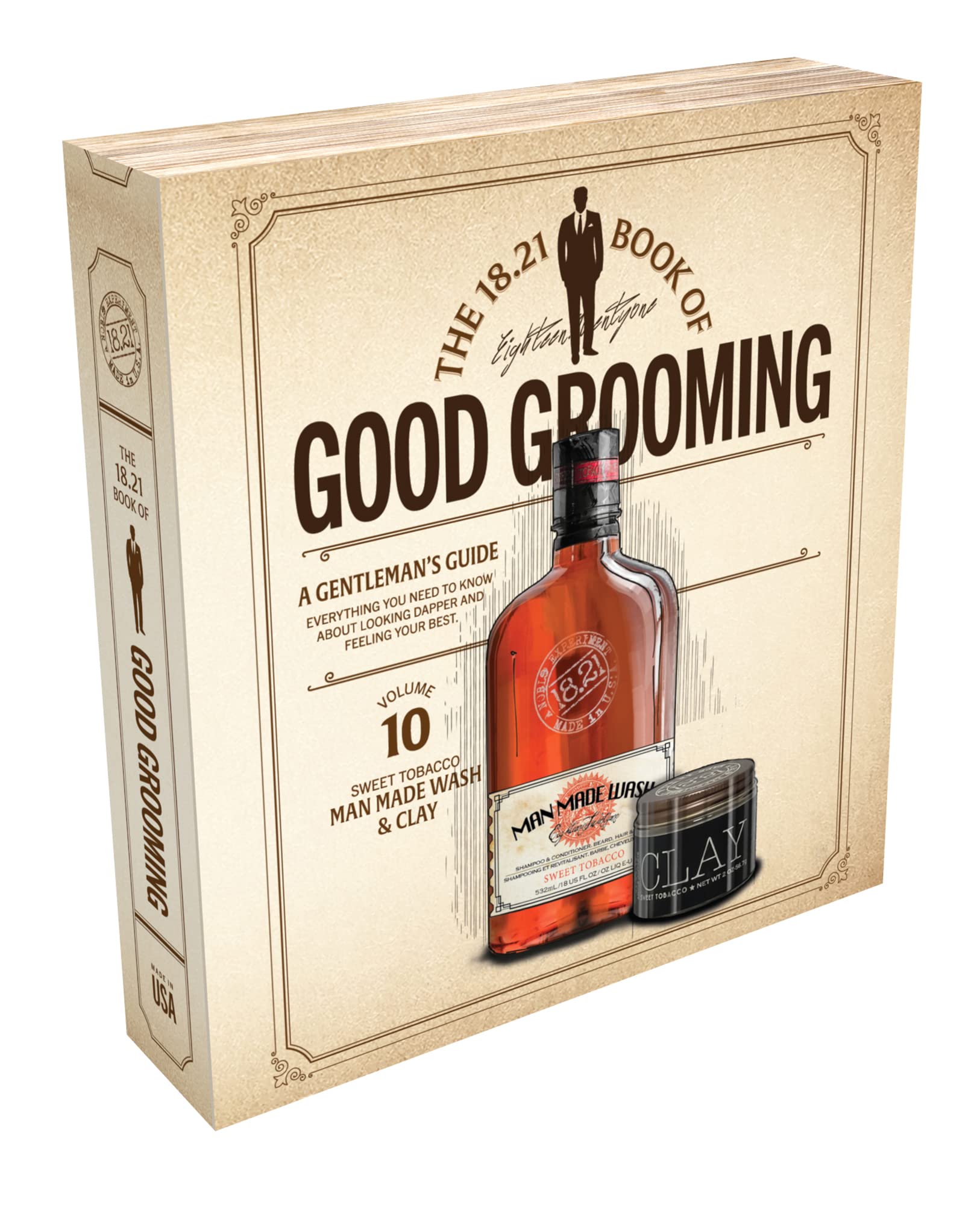 Photo 1 of 18.21 Man Made Men's Book of Good Grooming Gift Set Volume 10: Sweet Tabacco Wash + Clay