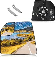 Vista 11 de Cristal de espejo compatible con BDFHYK para F150 2004-2014, espejo exterior lateral con placa trasera, reemplaza 4L3Z-17K707-DB, 4L3Z17K707DB