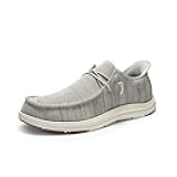 Hands Free Mens Casual Loafers, Men's Stretch Lace Up Slip On Shoes, Arch Support Non Slip Barefoot Shoes for Men, Comfortable & Light-Weight