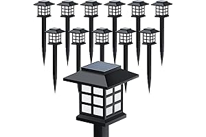 Durable Solar Lights for Patio and Lawn Decor (12 Pack)