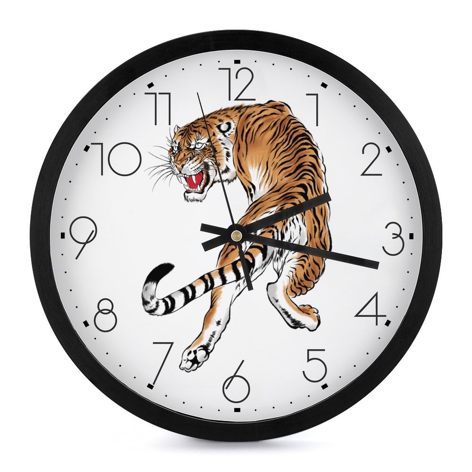 Amazon.co.jp: 日本 トラ 虎 壁掛け時計 かけ時計 置き時計 連続秒針