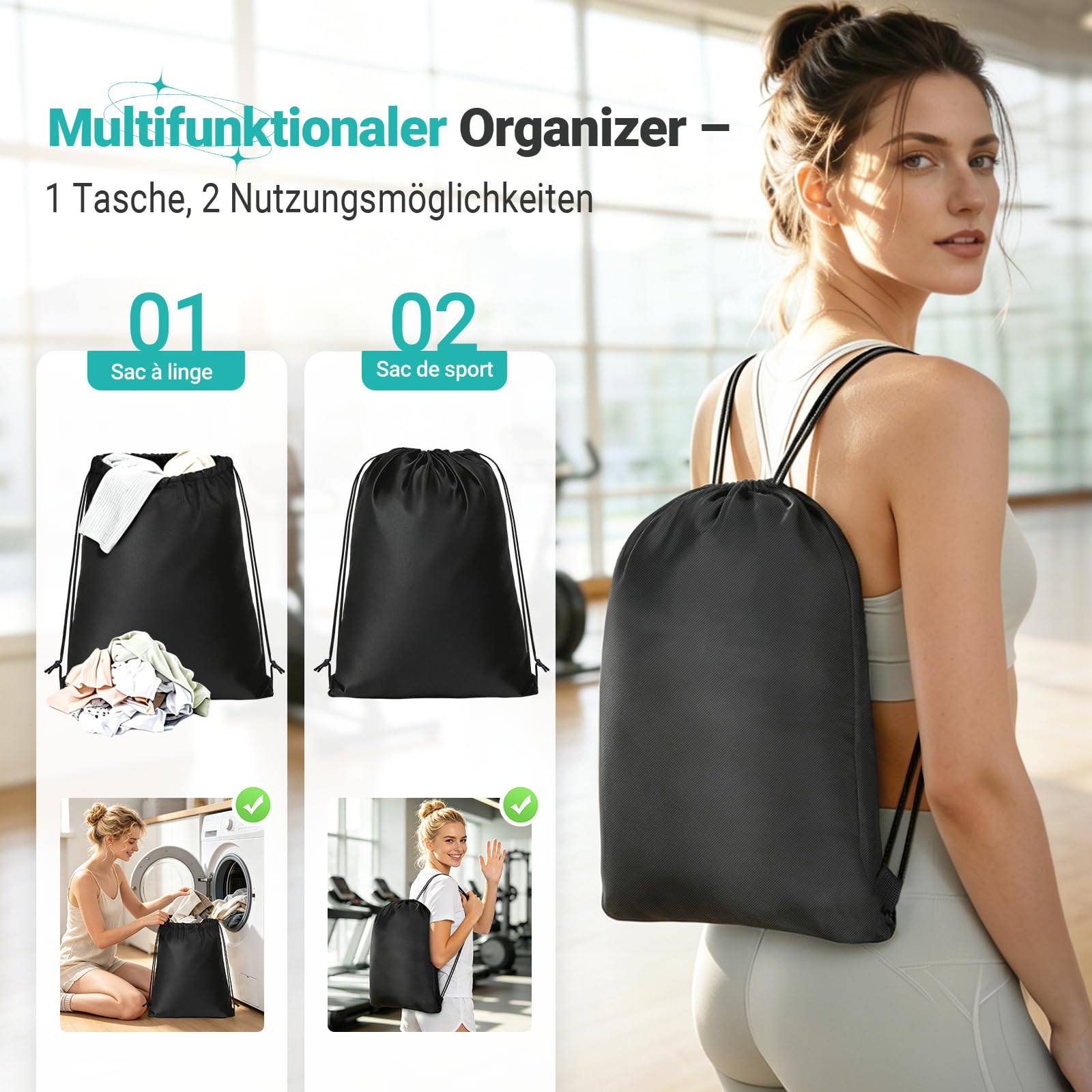 Koffer Organizer mit Kompression, 8 Stück Packing Cubes für Koffer und Rucksack – wasserabweisende Packwürfel aus recyceltem RPET, Reise Organizer für Handgepäck & Reisen