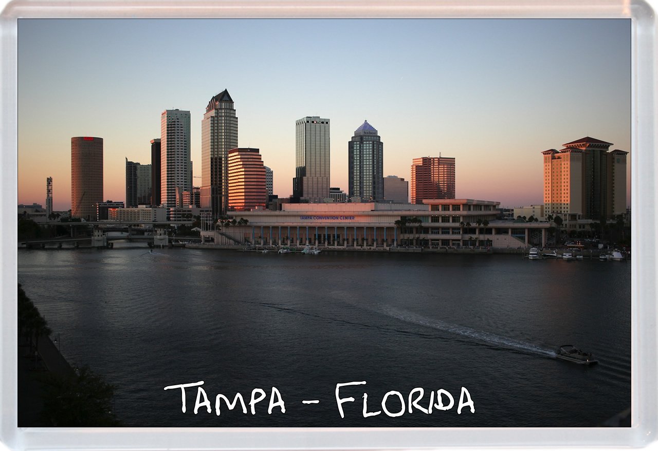 Tampa - Florida - USA - Jumbo Fridge Magnet ID037