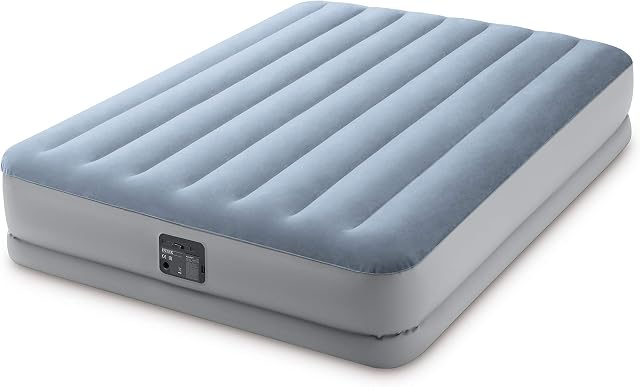 Intex Queen Raised Comfort Airbed W/Fiber-Tech Bip
