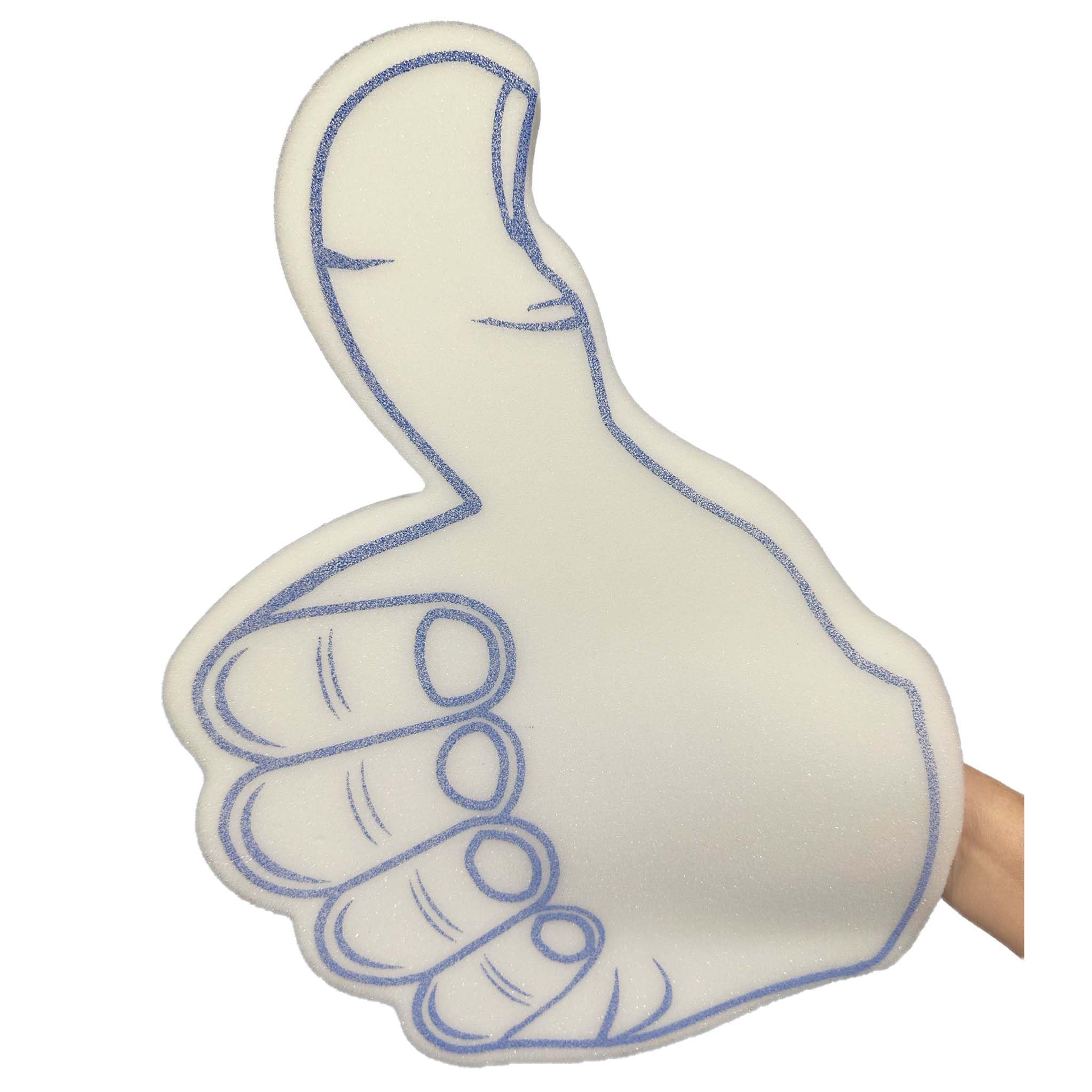 Giant Thumbs Up Foam Hand White