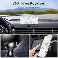 Vista 3 de SYNCWIRE Soporte magnético de teléfono para salpicadero, kits de teléfono celular, soporte de teléfono celular ajustable de 360°, compatible