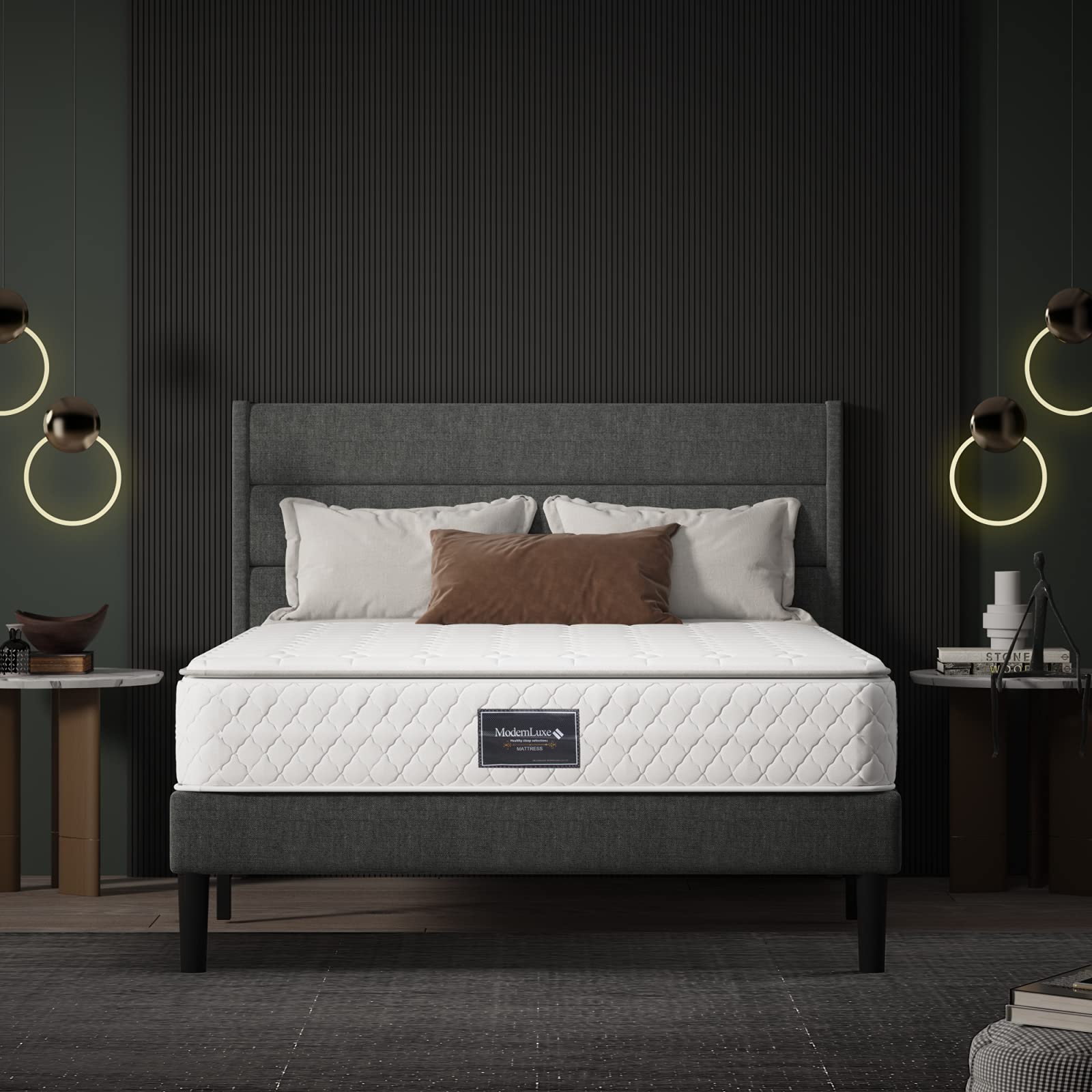 Materac ze sprężynami kieszeniowymi 140 x 200 cm, materac ortopedyczny o stopniu twardości H3, 7-strefowy materac sprężynowy o wysokości 25 cm, materac elastyczny punktowo (160 x 200 x 25)