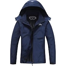 DECKTIN Womens Waterproof Rain Jacket Hooded Lightweight Rainoats Outdoor Hiking Jacket Travel Windbreaker