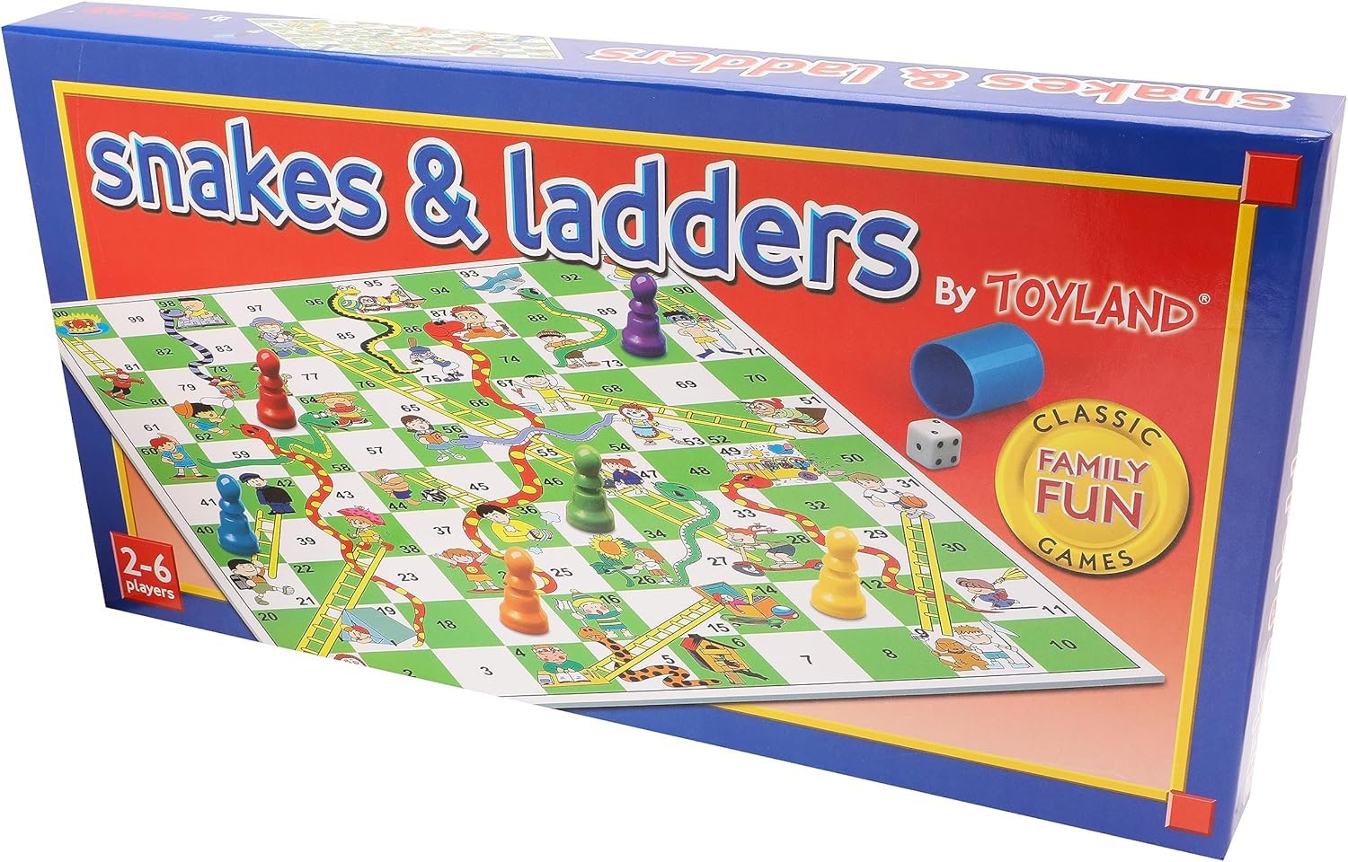 Toyland Gioco Da Tavolo Ludo Da 20 Pezzi – Classico Gioco Di Società Per Famiglie Con Tabellone Pieghevole, 16 Pedine E Dado – Età 3+, 2-4 Giocatori - 3