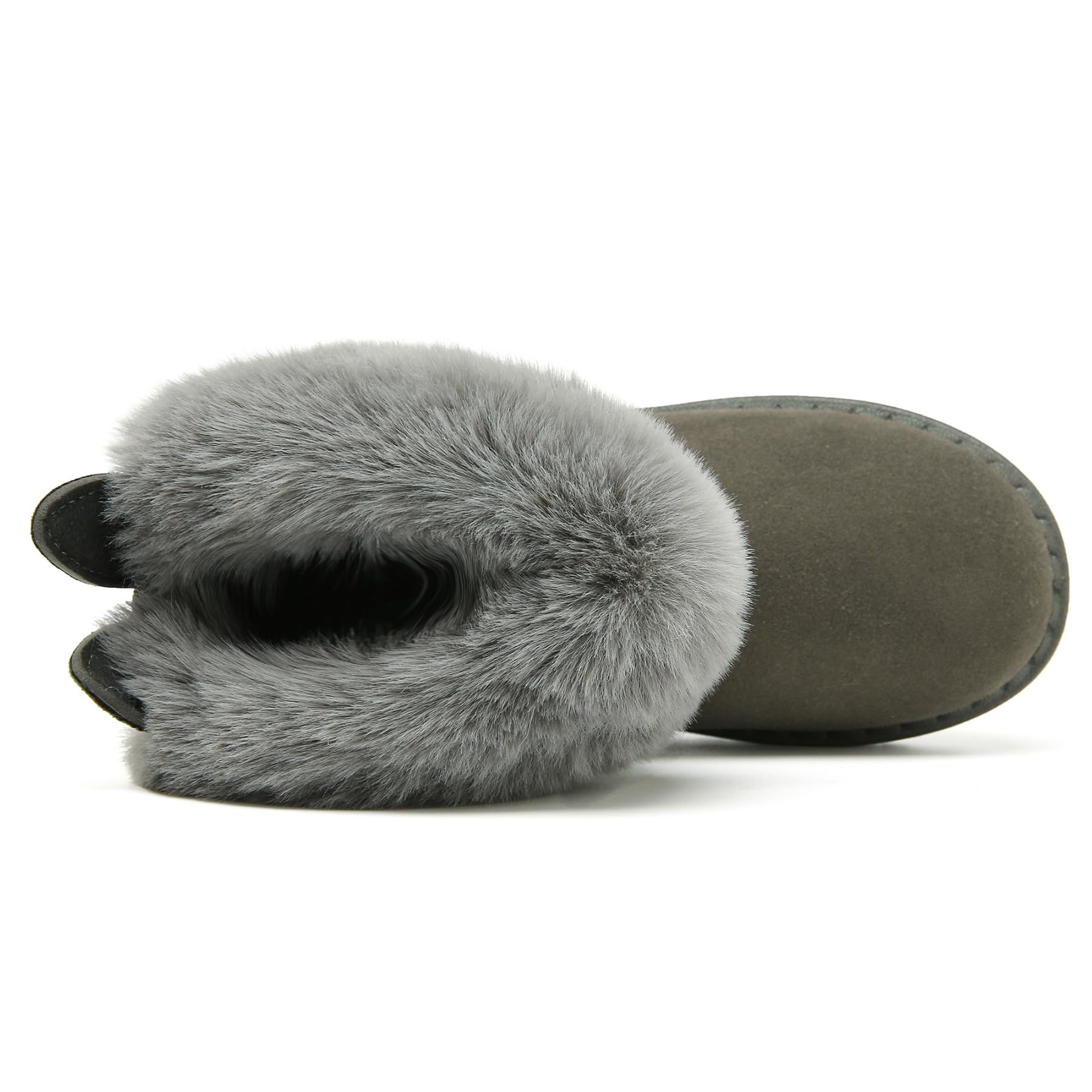 Yeeteepot Bambine e Ragazze Carino Stivali da Neve Calda Foderati Stivaletti Inverno Morbide Piatto Stivali Bambini Pelliccia Antiscivolo Boots