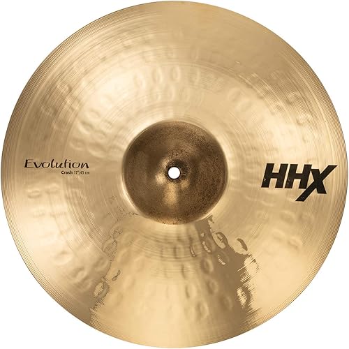 SABIAN Platillo HHX Evolution Crash de 17 pulgadas, acabado brillante