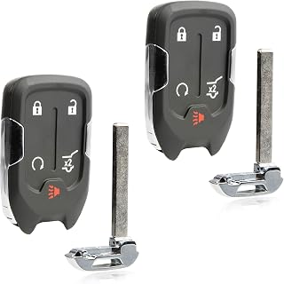 2X Keyless Entry Remote Key Fob Replacement 5-Button for 2021 2022 2023 2024 GMC Acadia Terrain (HYQ1ES, 13522895, 13547797)