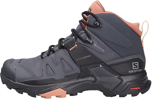 Miniatura 3 de Salomon X Ultra 4 MID GTX W Zapatillas de senderismo para mujer, piedra lunar, ébanomenta