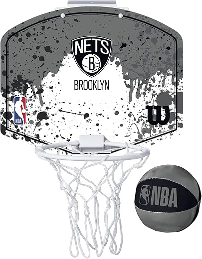 WILSON NBA Team Mini Basketball Hoop - Brooklyn Nets