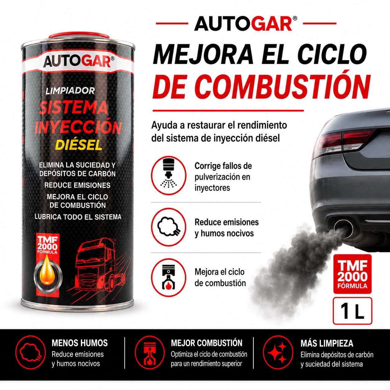 Limpiador para Inyectores Diesel (1L)