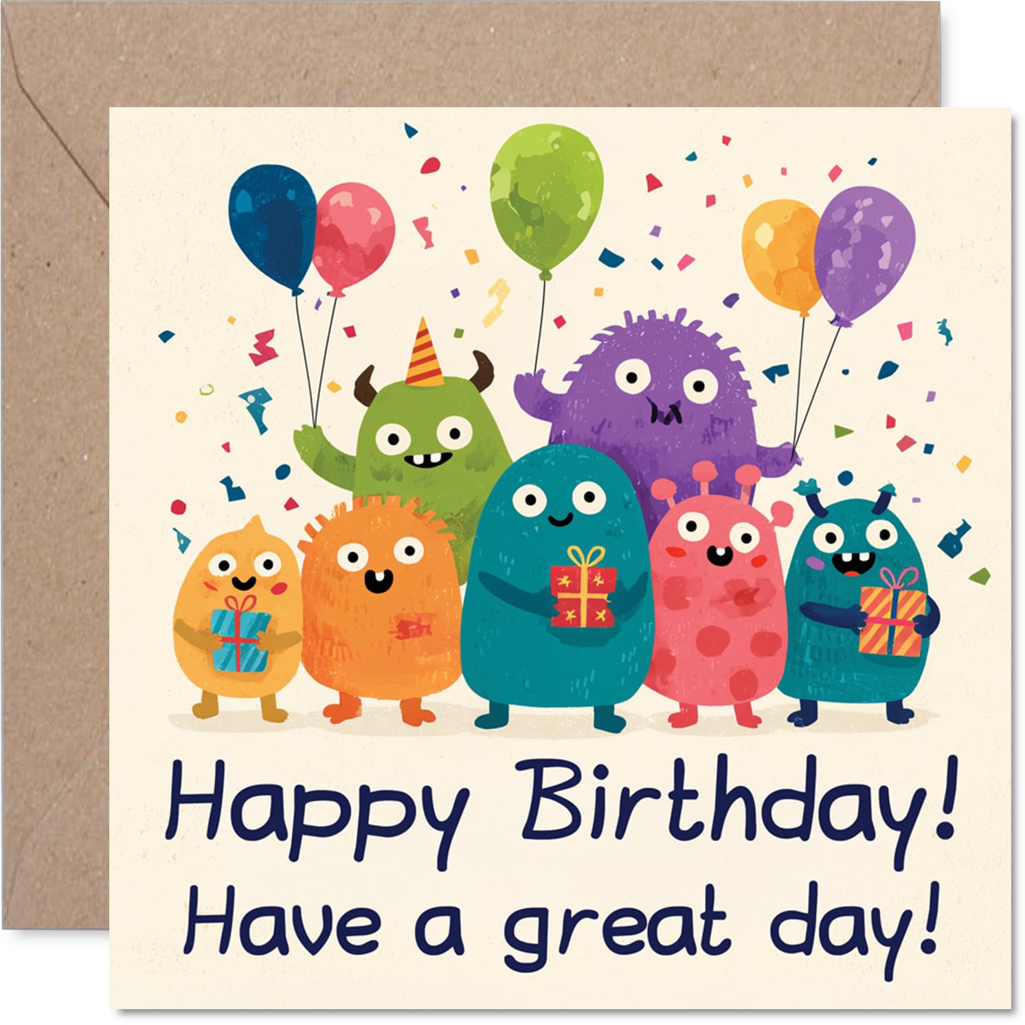 Playful Birthday Card, Bursting with Birthday Fun