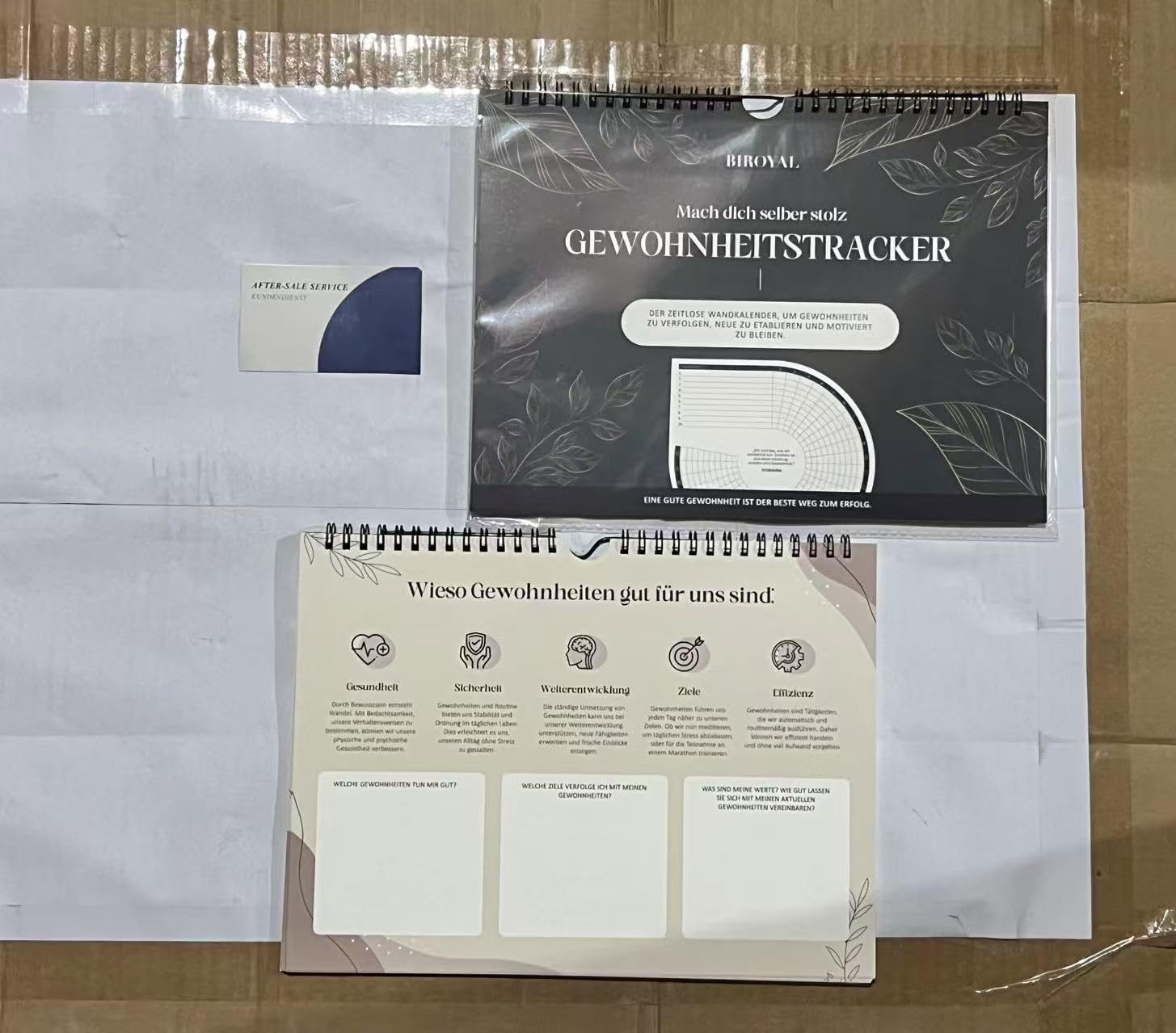 BIROYAL Habit Tracker, 12 Month Undated Habit Tracker as Wall Calendar, Daily