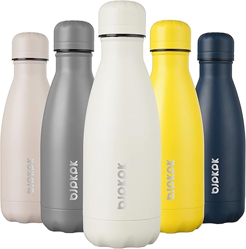 Miniatura 16 de BJPKPK Botellas de agua aisladas de 17 onzas, botellas de agua deportivas de acero inoxidable que mantienen el frío y el calor para viajes, aptas