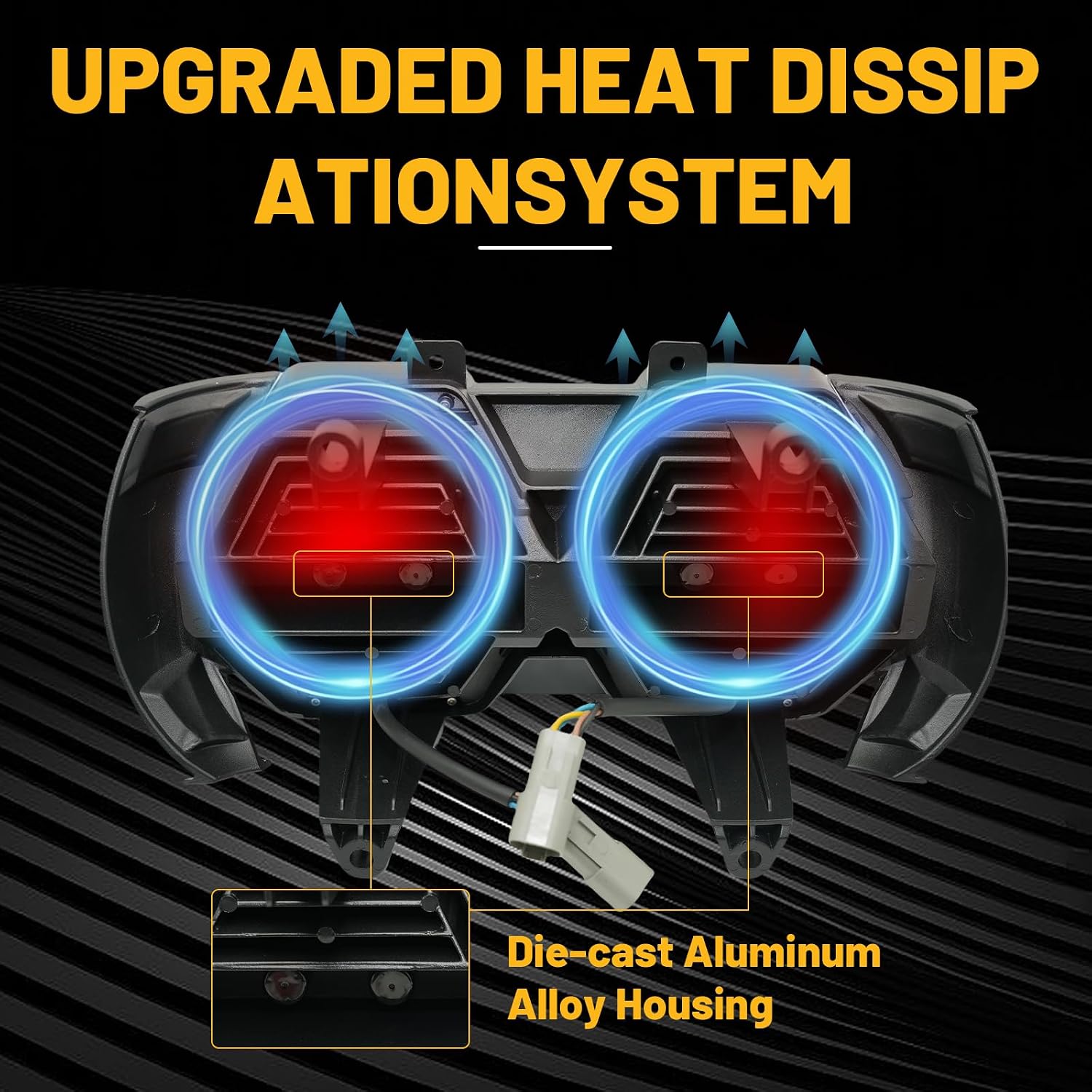 240W High Power Dual Motorcycles LED Headlight with High Low Beam Amber DRL Honeycomb design DOT Certification Headlight Compatible with Road glide 2015-2023(White)