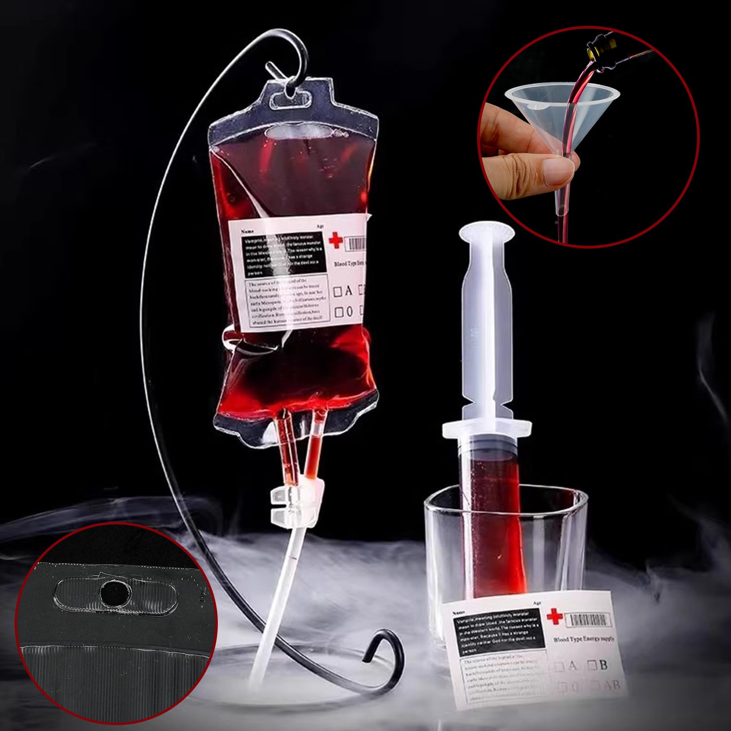 Sac De Sang Halloween 250 Ml - Récipient à Boire Pour Fête Zombie Et Cosplay - 13