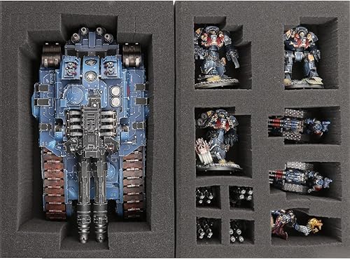 Miniatura 8 de Jucoci Estuche de almacenamiento en miniatura para juego de guerra miniatura no incluida