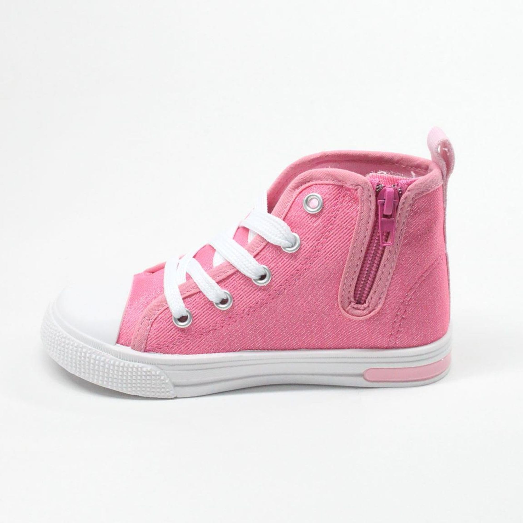Image secondaire de Baskets Montantes Minnie avec Lumières pour Enfants - Rose