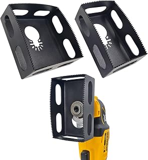 Deceptia Upgrade Square Slot Drywall Outlet Cutter for Dewalt 20V & Milwaukee M18 Oscillating Tools - Hardened Steel 2-Pack