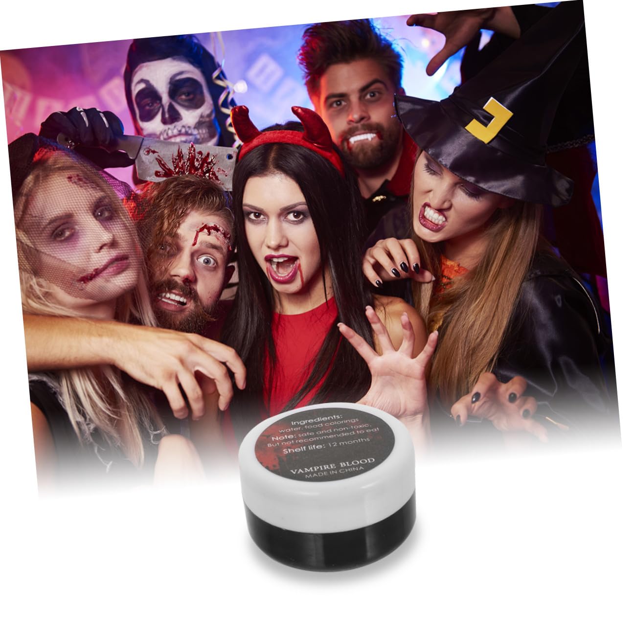 NOLITOY 4pcs Halloween Special Effects Skin Wax Set with Spatula and Stipple Sponge for Fake Scar and Wound Makeup, Face Painting Wax Kit for Costume and Theatrical Use