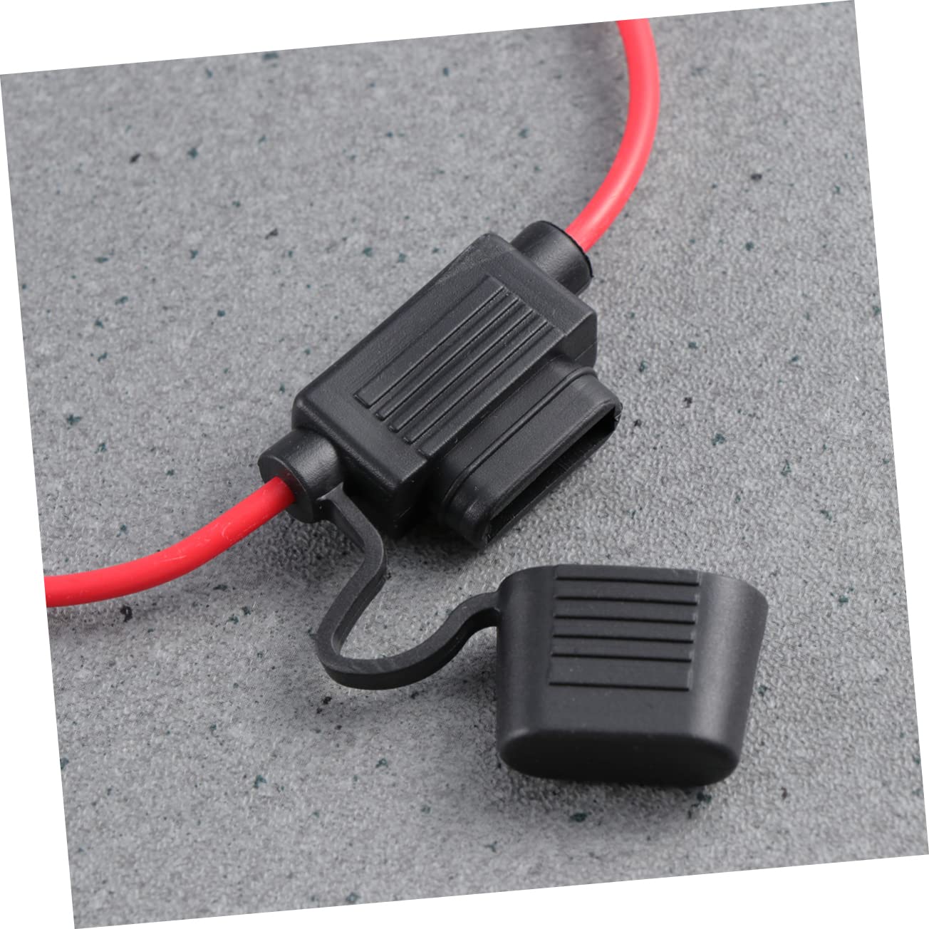 Luxshiny 4pcs Automotive Replacement Fuse Holders and Fuses Set Car Truck SUV Rv Boat Holder Amp