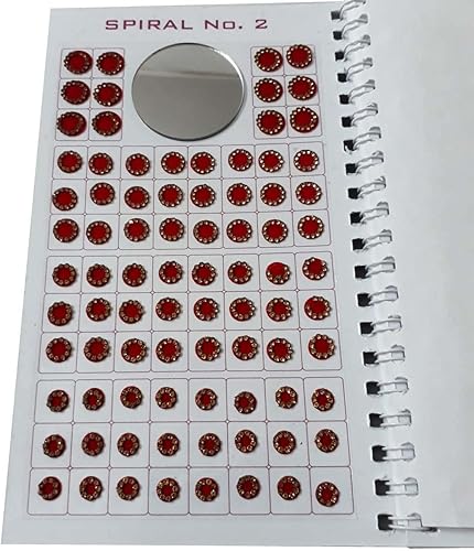 Traditional Decorative Bindi Stickers for Women 948 Multicolor Velvet Bindis for Women, Festive Collection Bindi Booklet, Long-Lasting Adhesive