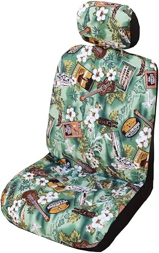 Miniatura 46 de Fundas hawaianas para asientos de coche (Tapa Gray, con airbag lateral) Tapa Gris,Aloha Honu Azul,Aloha Honu Gris,Aloha Honu Verde,Negro
