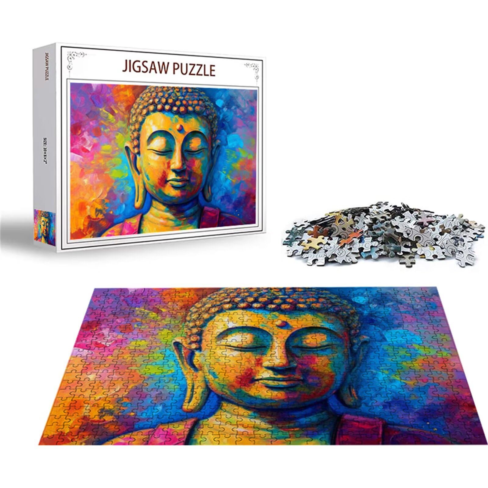 Puzzle 2000 sztuk religijne puzzle zen Drewniane układanki, klasyczne dla dorosłych diY gra wyzwanie idealnie pasują między nimi literami z tyłu Wysokiej jakości układanki dla dzieci dorosłych wiek 14