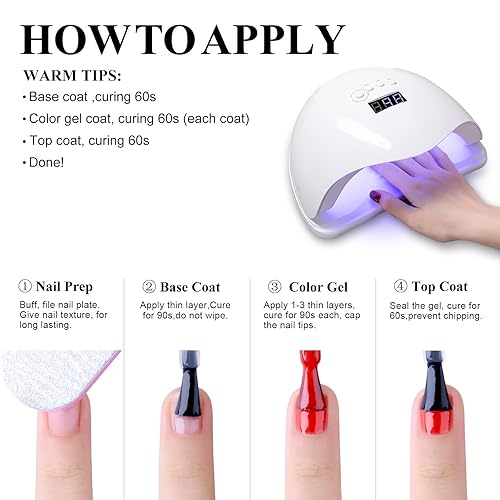 Miniatura 6 de Imtiti Esmalte de uñas de gel, 1 unidad de 0.5 onzas líquidas, esmalte de uñas de gel rosa transparente colorido con purpurina, esmalte de uñas en