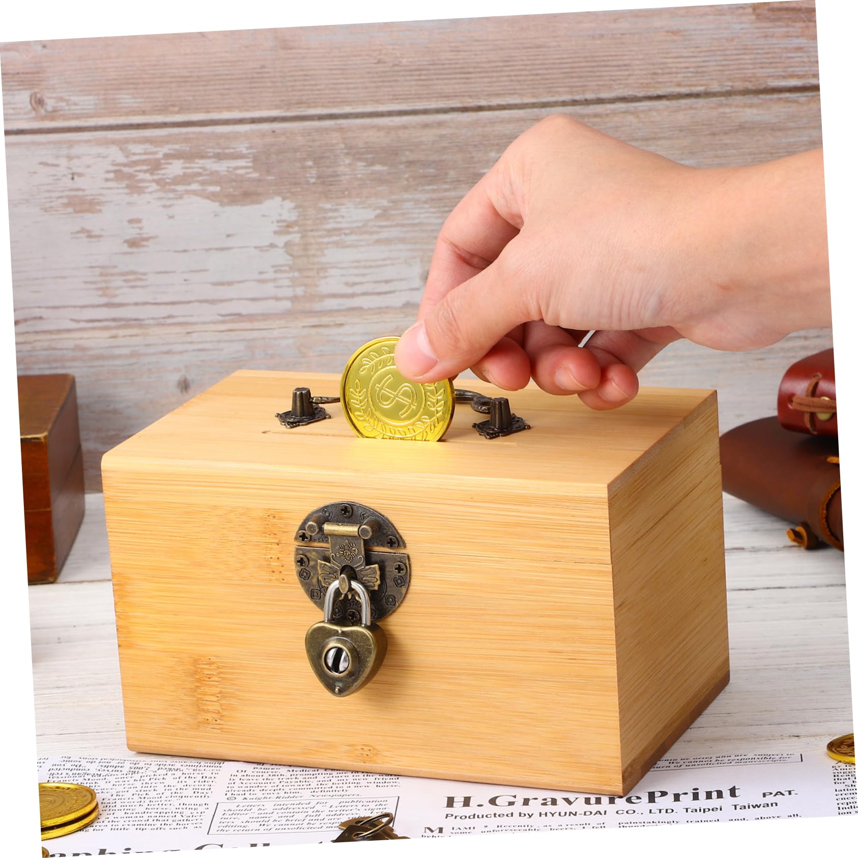 Caja de Almacenamiento de de Madera con Cerradura para Organizador Decorativo para y Pequeño Diseño con para de Cumpleaños y Celebraciones