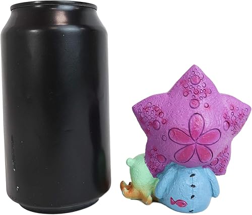 Miniatura 5 de Ebros Gift Huesos peludos náuticos, Hoshi, el pez estrella, esqueleto disfrazado de monstruo con pulpo de polietileno, figura coleccionable de 3.25