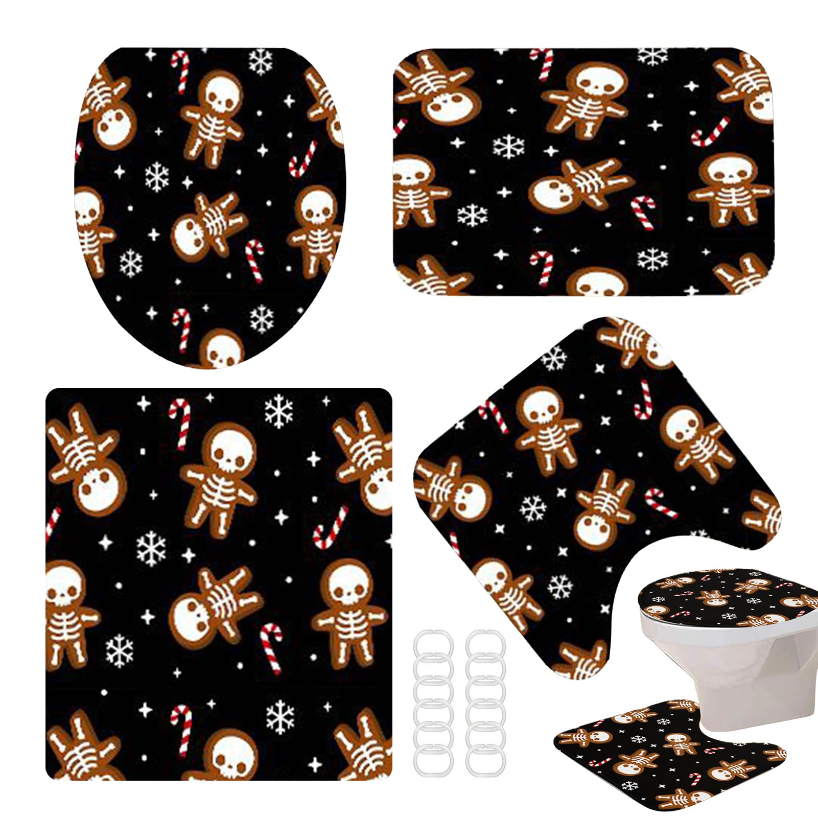 Cortina de ducha de fantasmas ideal para decorar el baño en Halloween