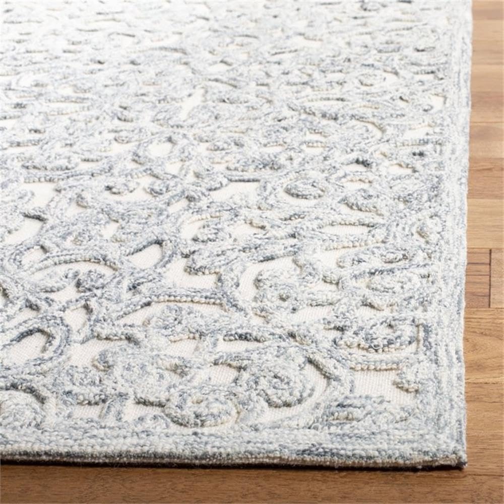 Ivory Hand-Tufted Wool 8' x 10' Area Rug