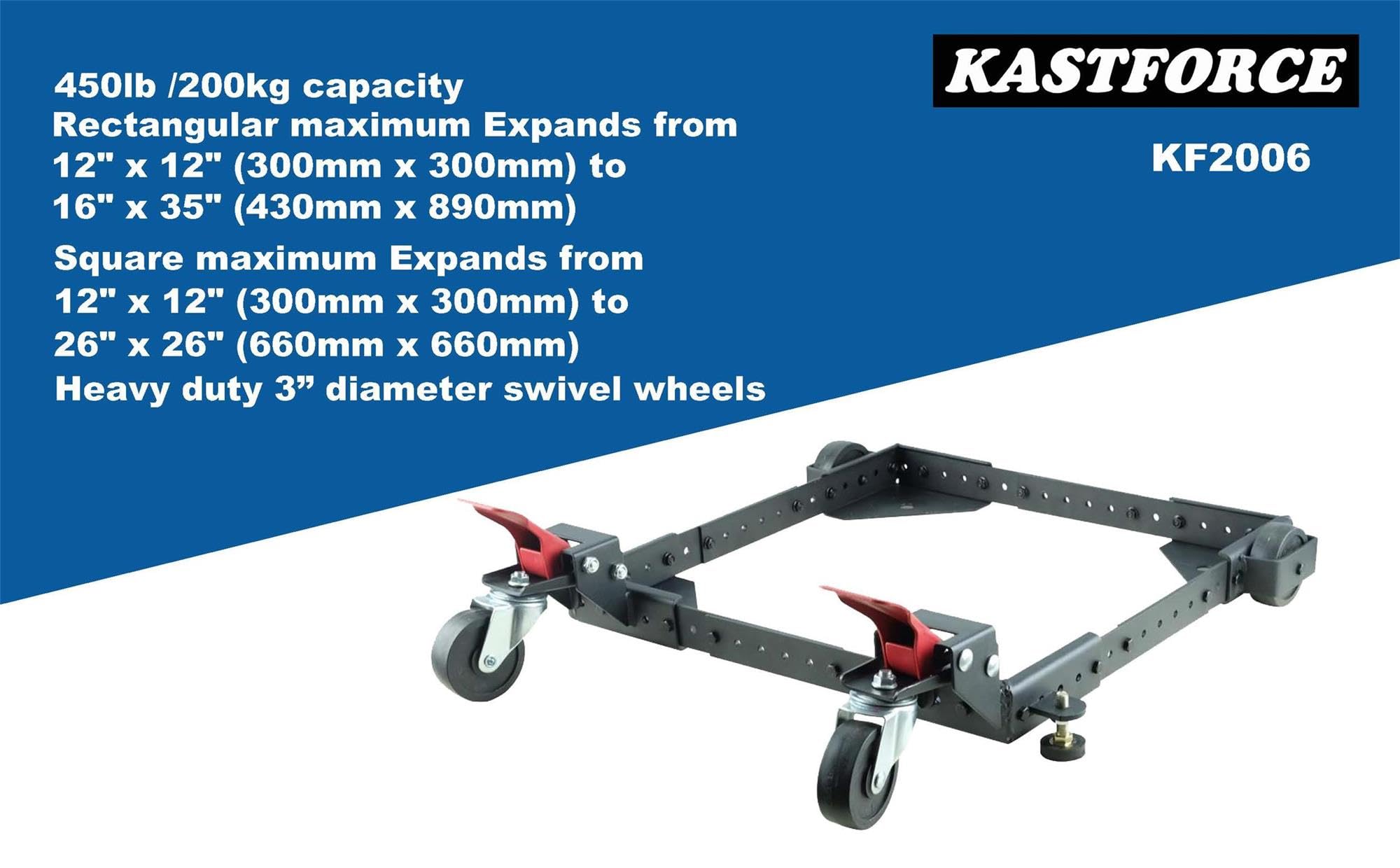 KASTFORCE KF2006 Universal Mobile Base up to 450lbs /200kg Loading Capacity Making Your Larger Tools and Machines Mobile in Workshop - Image 3