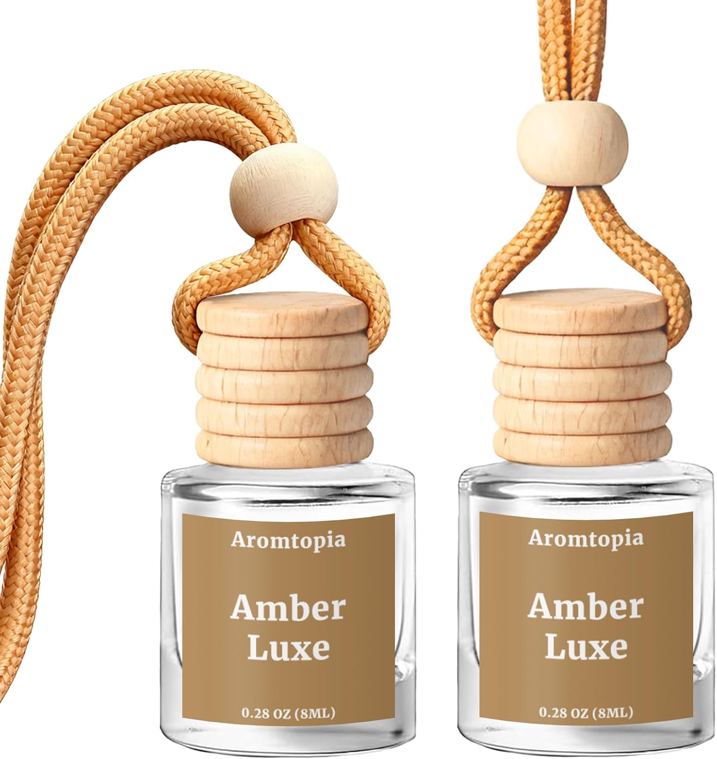 Car Air Fresheners 2 Packs, Aromtopia Pink Beach Essential Oil Freshener for Cars, Cute Hanging Car Fragrance Diffuser for Women & Men, Long-Lasting Car Fragrance Gift