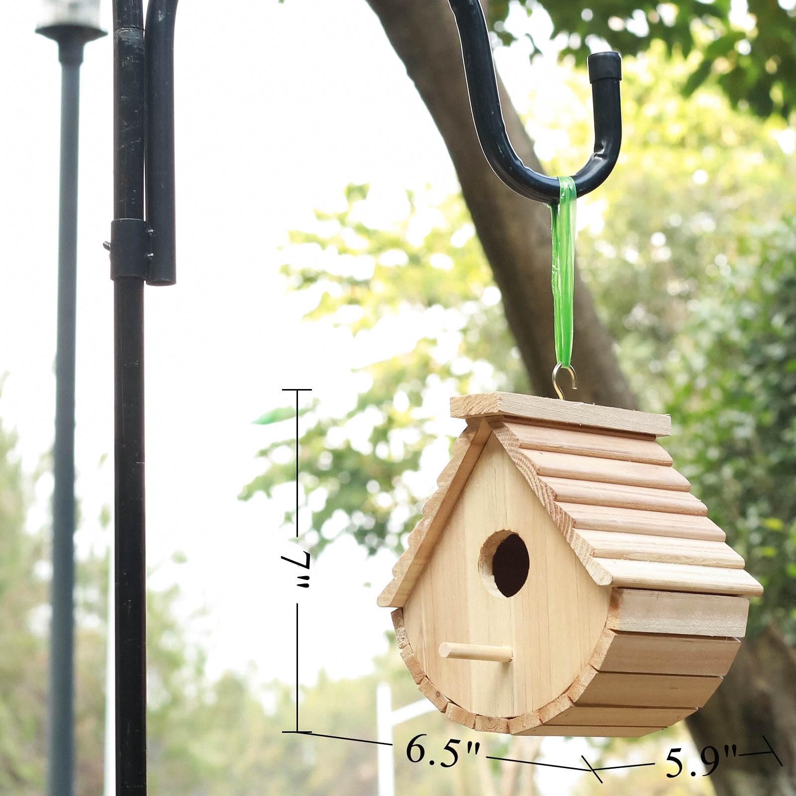 Vogelhaus Holz Vogelhaus 2er Set, Hängende Vogelhäuser für Draußen, Bluebird, Finken, Kardinäle Haus