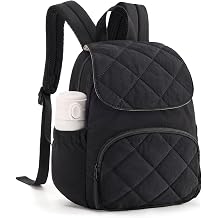BAGSMART Mini Backpack for Women, Cute Puffer Flap Daypack Purse