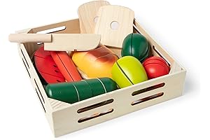 Melissa & Doug Slice and Toss Salad Bowl Imaginative Play Food Set